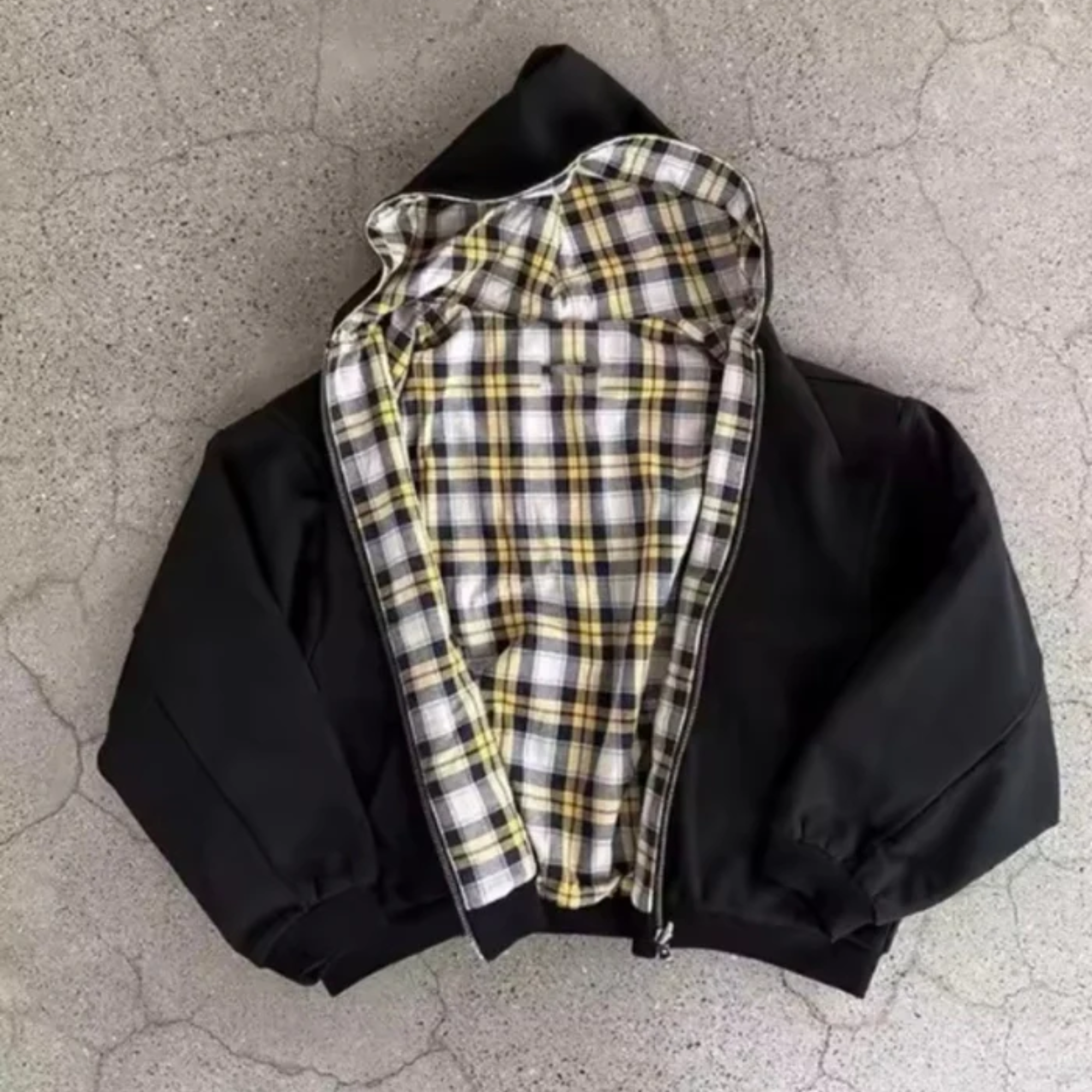 St33z™ Collective Reversable Checkered Hoodie